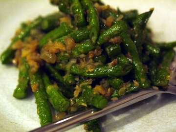さやいんげんの香味炒め