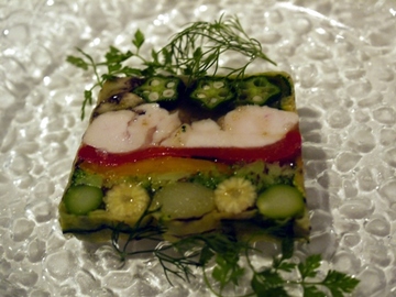 地鶏と季節野菜のテリーヌ