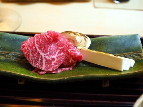 牛肉と松茸