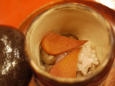 からすみとむかごと餅米