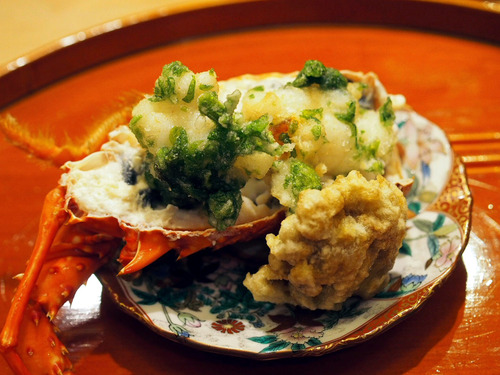 海老味噌の衣揚げ