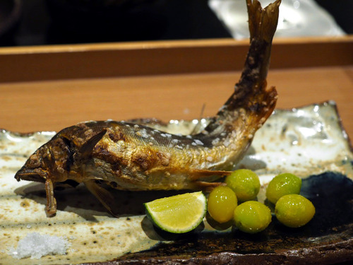 子持ち鮎の塩焼き
