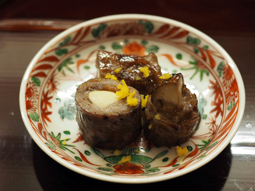松茸牛肉巻き