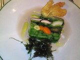 野菜のテリーヌと花ズッキーニのフリット