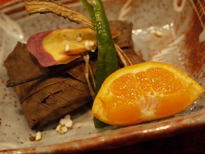 落ち葉包み