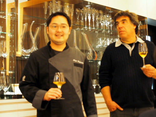 マルク・テンペ氏と杉本シェフ