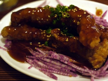 豚肉の黒酢風味