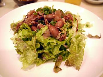 ホタルイカの老酒漬けサラダ