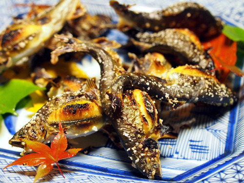 子持ち鮎焼き