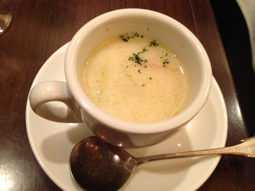 豆乳のクリームコンソメスープ