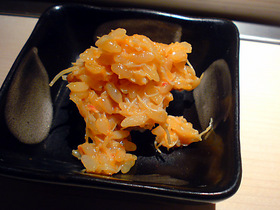蟹みそとウニの混ぜご飯