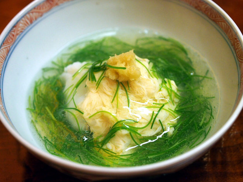 オコゼと湯葉の炊き合わせ