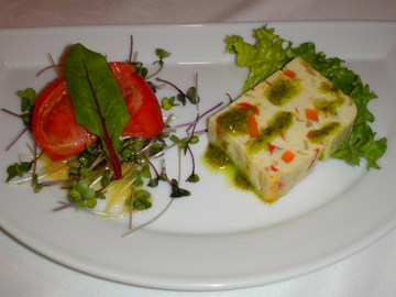 豆腐と野菜のテリーヌ