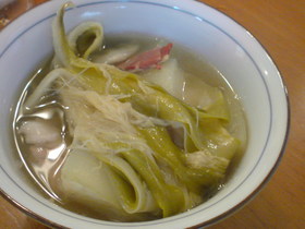 スペアリブ・夕顔・覇王花の金華ハムスープ
