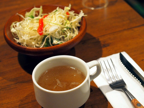 サラダとスープ