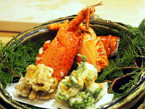伊勢海老の磯部揚げ