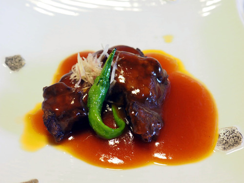 牛肉の甘酢ソース