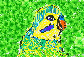 生誕5周年のインコテツヤさんのイラスト 柚子蘭譚公式blog時の記憶創作ハーブ菜園倶楽部 生誕5周年のインコテツヤさんのイラスト 柚子蘭譚公式blog時の記憶創作ハーブ菜園倶楽部