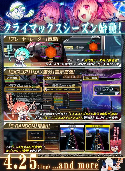 SDVX】(23/04/25,27)SOUND VOLTEX EXCEED GEARが大型アプデで