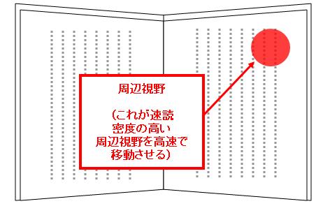 速読における正しい周辺視野の使い方と誤った中心視野の使い方 図解 速読ライフワーク