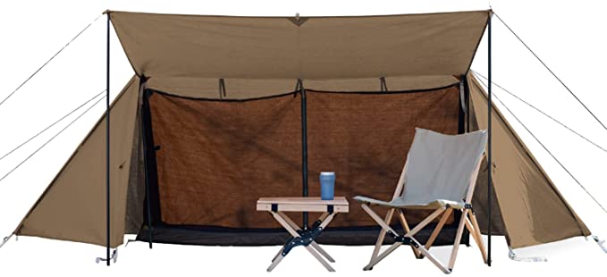 山善(YAMAZEN) 難燃TC素材採用パップテント インナーメッシュ付き 1 人