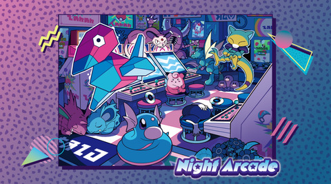 ポケモンセンター　ポスター&ステッカーセット Night Arcade ポスター&ステッカーセット Night Arcade ｜【公式】ポケモン