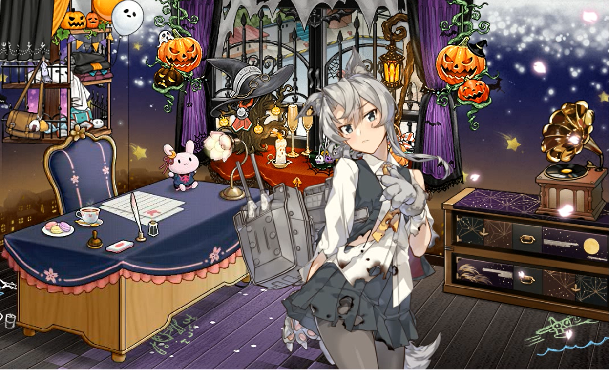 ハロウィン家具と親潮改二 羅針盤に聞いてくれ 艦これの闇