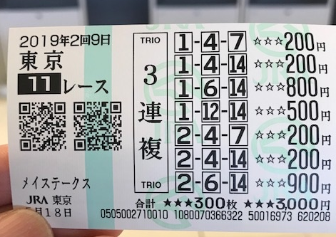 東京11R