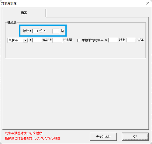 対象馬