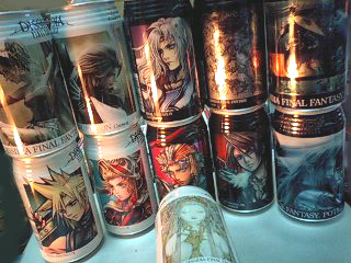 ファイナルファンタジー7&ディシディアFFポーション空き缶コンプ40缶