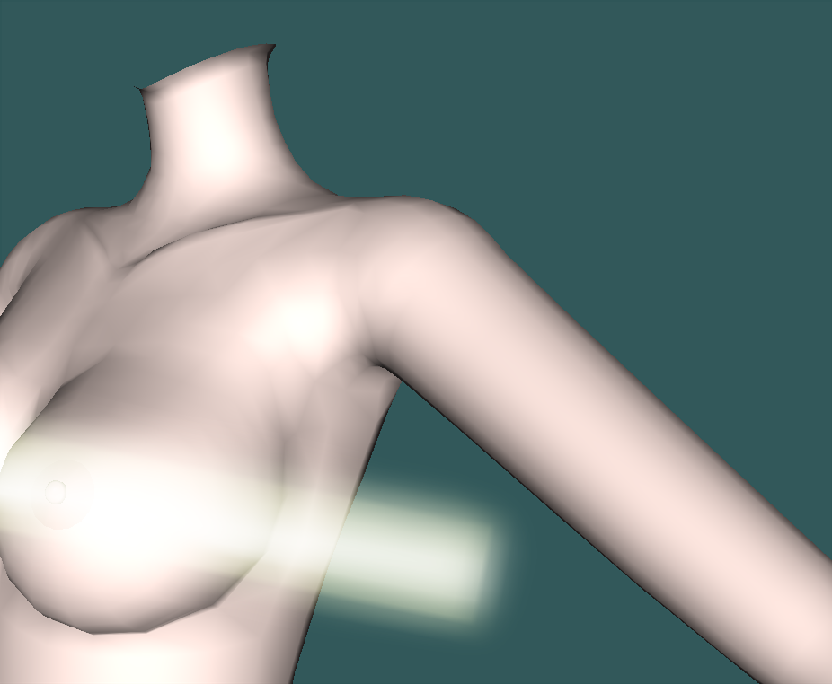 3dモデリング 二葉あおい その07 腕完成 タイニー工房