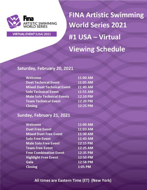 Fina Asws第1戦usaバーチャル大会放映 マーメイドジャパン日記