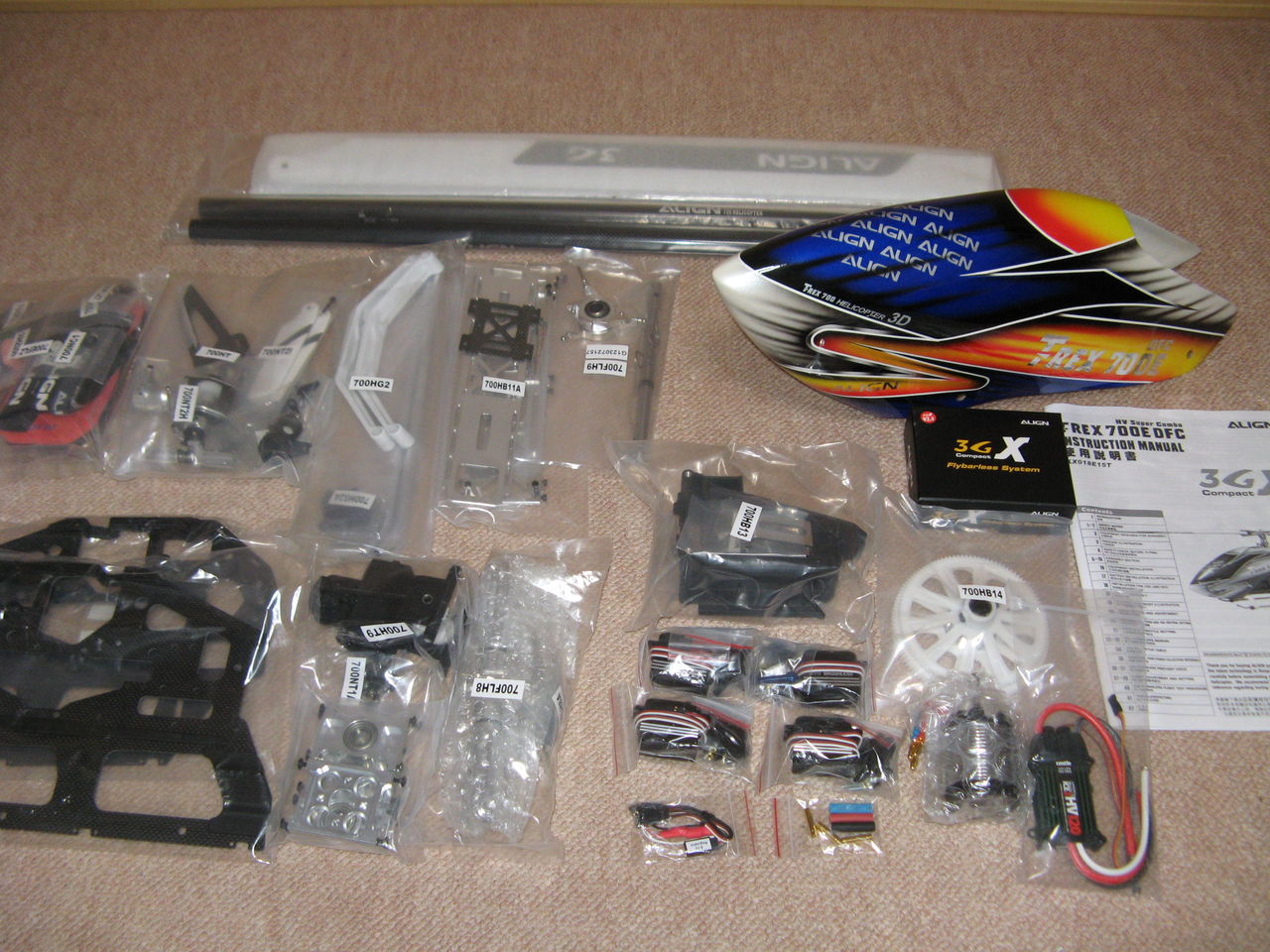 ALIGN T-REX 700DFC 組み立て方公開! : ラジコン (RC) 初心者の ALIGN T-REX 700DFC 組み立て方公開! : ラジコン (RC) 初心者の