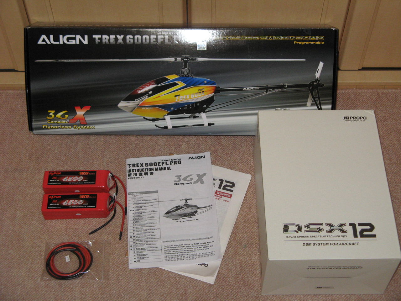 ALIGN T-REX600EFLPRO /JR DSX12 組み立て・ホバリング調整依頼 ALIGN T-REX600EFLPRO /JR DSX12 組み立て・ホバリング調整依頼