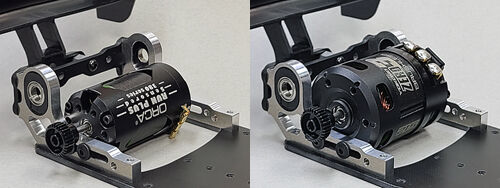 ラジまに 隼RR アルミ リアバルク 有能 (アルミ リアモーターマウント  