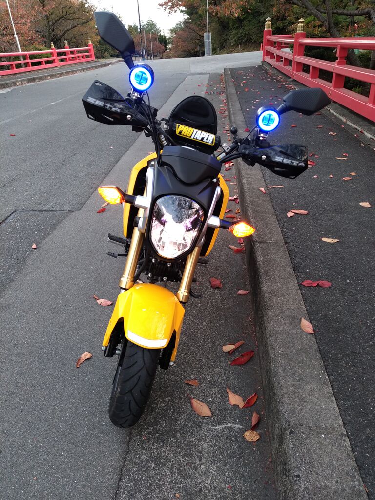 Grom フォグランプ変更 Grom日記帳