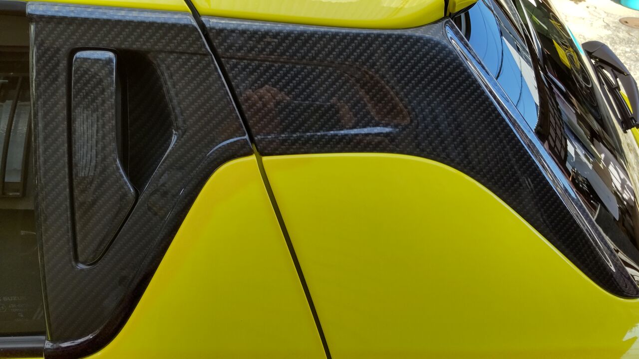 セカンドステージ リアドアノブ＆Cピラーガーニッシュ スイフト用