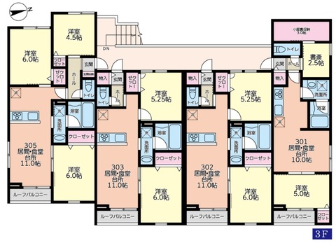 間取り図パルファンドオリーブ_3階