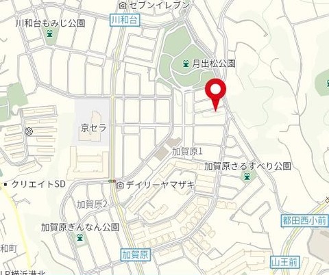 地図 加賀原 条件付き売地