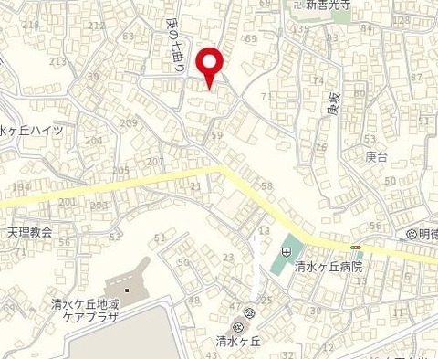 地図 庚台 近景