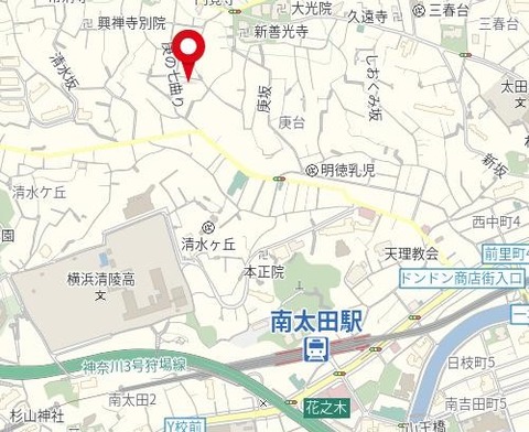 地図 庚台 遠景