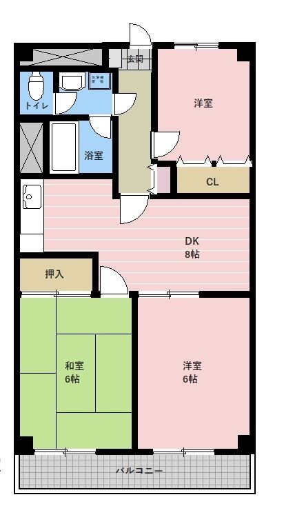 【賃貸】フレイジョア鴨居　402号室