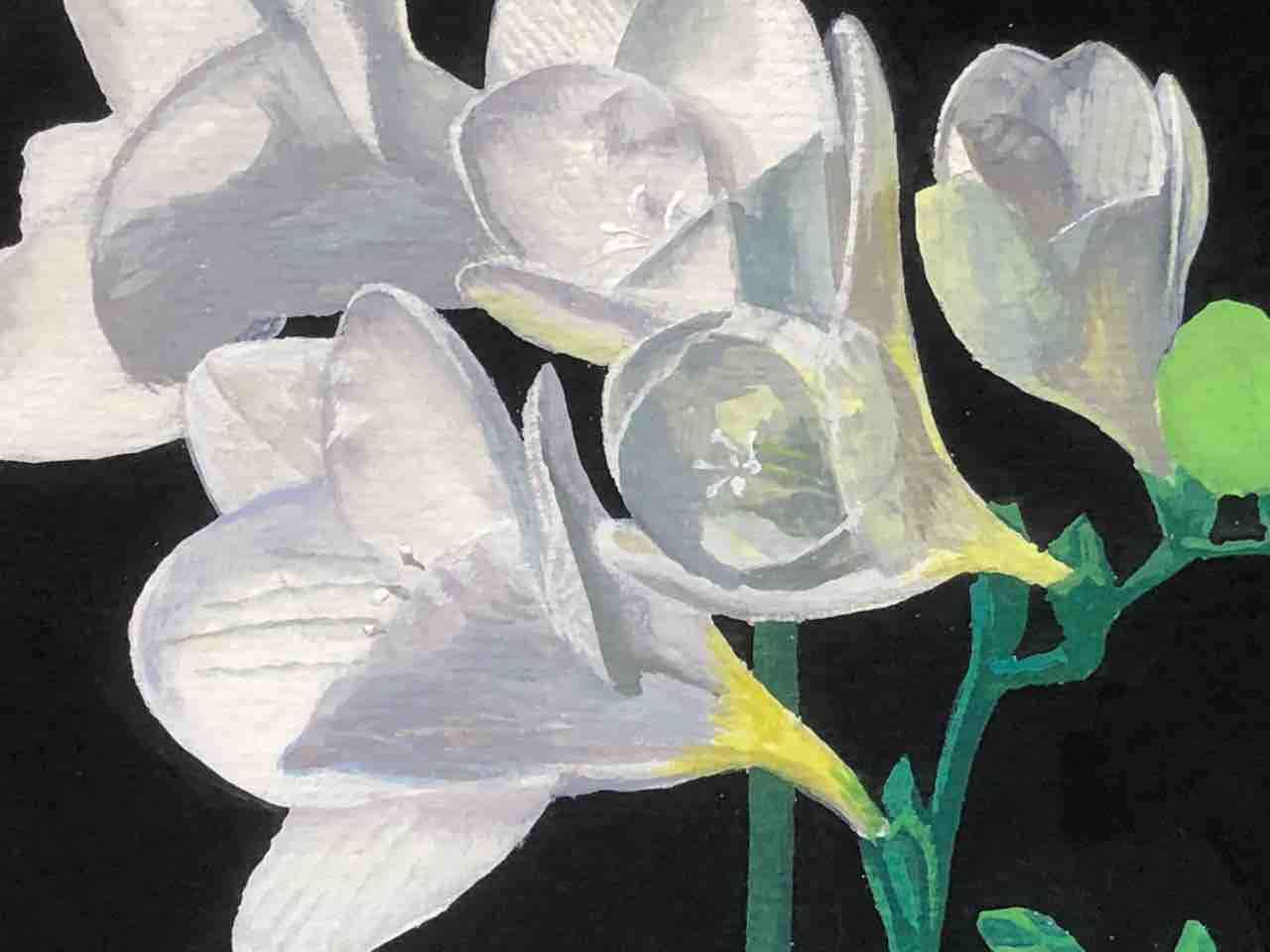 不透明水彩で花を描く③ : 池田誠史の画家の独り言