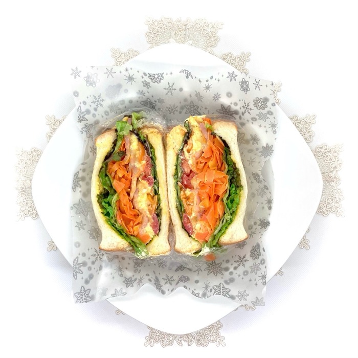 沖縄料理 人参しりしりと半熟卵の変わり種わんぱくサンドイッチのレシピ レシピの森 簡単お野菜料理メイン