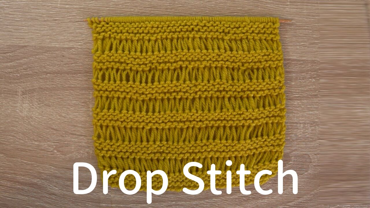 ドロップステッチ Drop Stitch の編み方 ニュージーランドの小さな部屋から 編み物の部屋