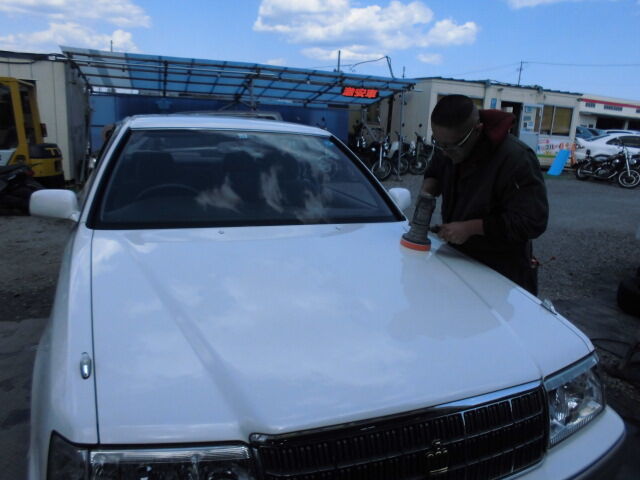 クラウン 新車の輝き ピカピカ仕上げ 外装磨き ポリマーコーティング 福島県相馬市発 低価格車専門店ピース 低価格車専門店ピース 店長が教えるちょっといい話
