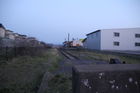 旧江差線車止め