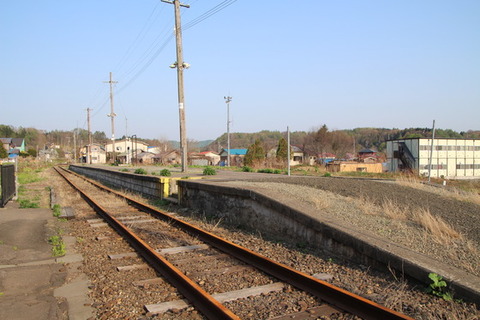 旧湯ノ岱駅ホーム