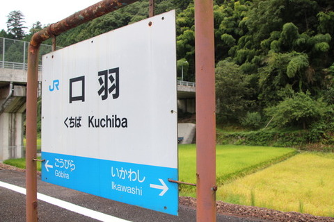 口羽駅駅名標
