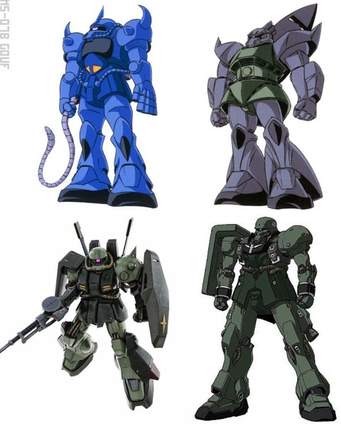 ※ジオン系MS名ぽい人名やニックネーム